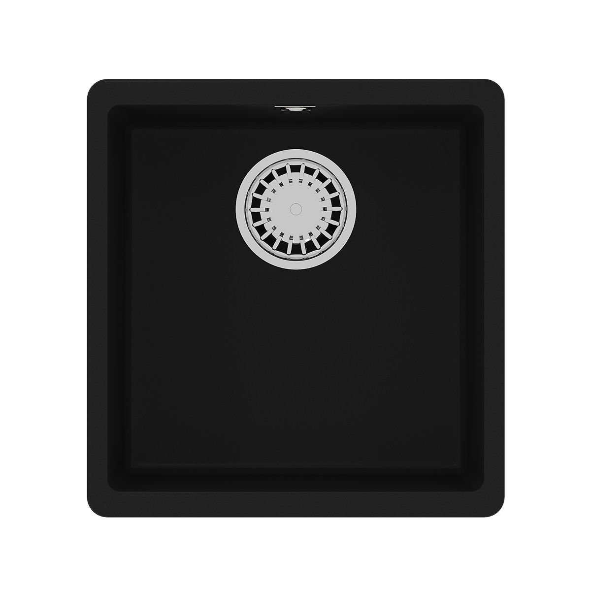 Мойка кухонная Lemark SINARA 400-U подстольного монтажа из кварцгранита, антрацит 