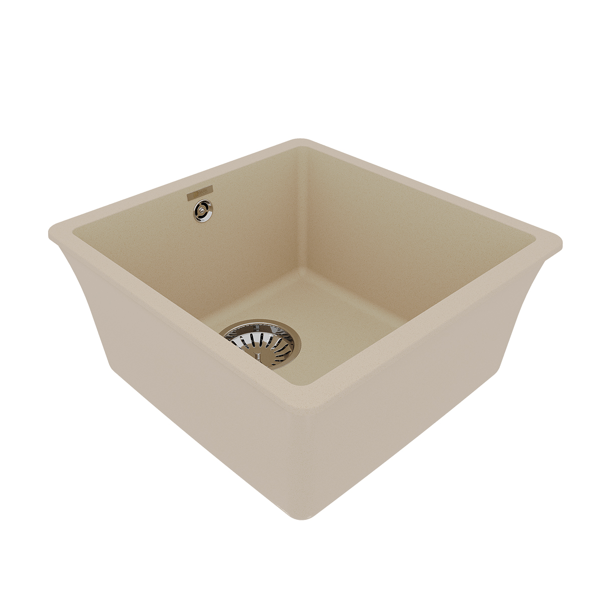 Мойка кухонная Lemark SINARA 400-U подстольного монтажа из кварцгранита, бежевый