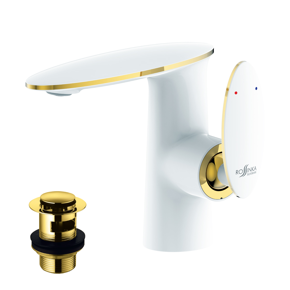 Смеситель Rossinka RS30-11W для раковины, хром