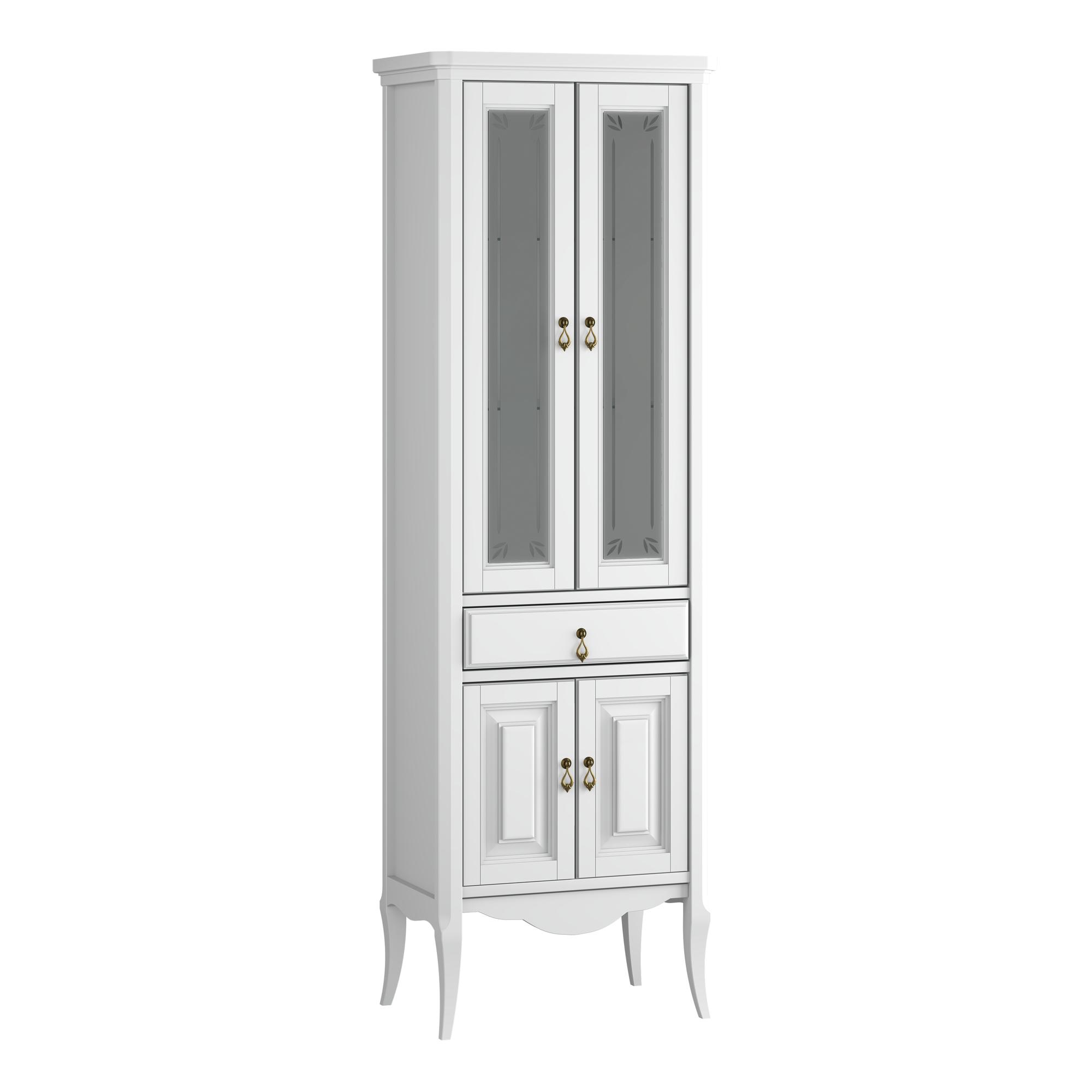 Пенал OPADIRIS Лоренцо, белый матовый, 2-створч.