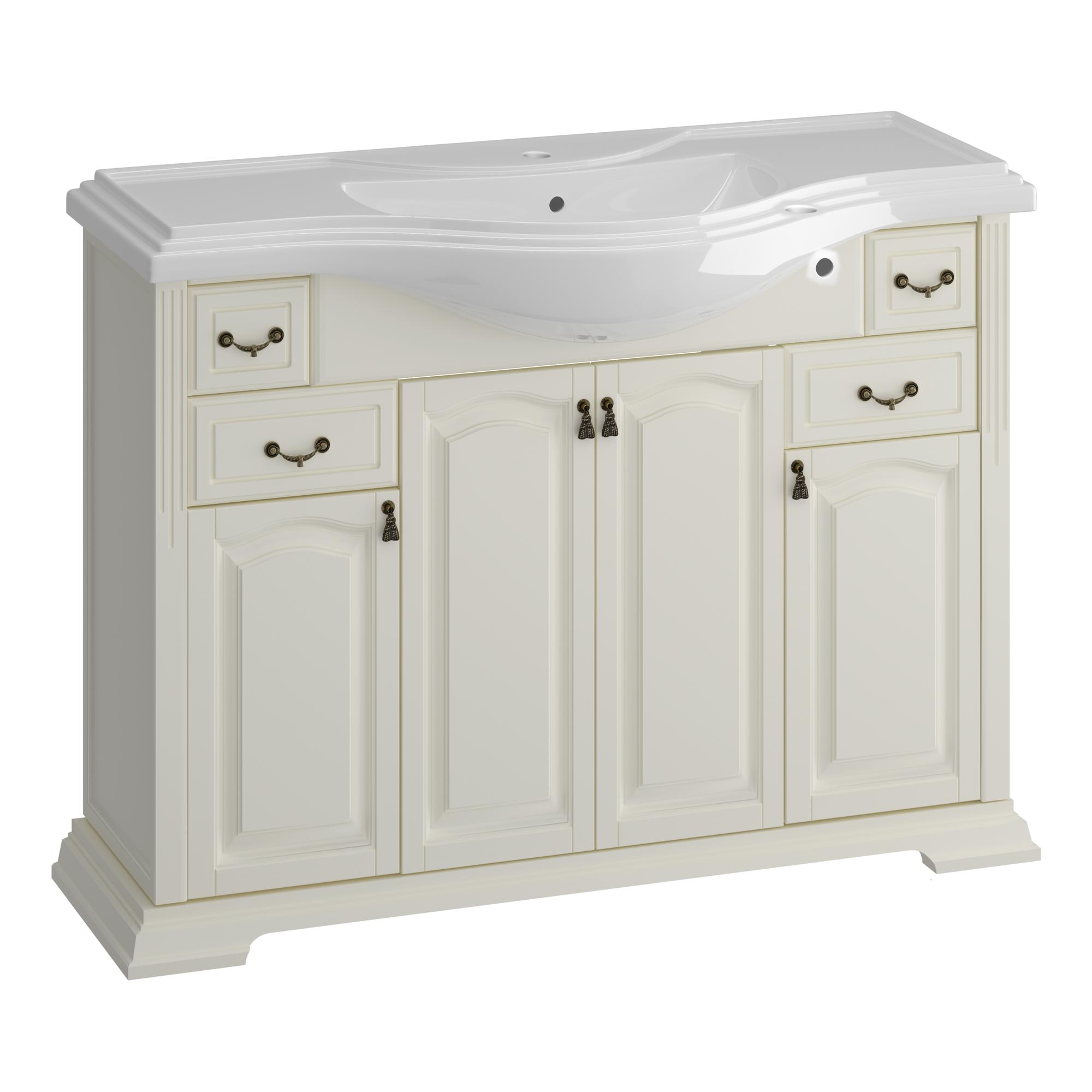 Тумба OPADIRIS Риспекто 120, слоновая кость (под раковину Kirovit Классик 120)