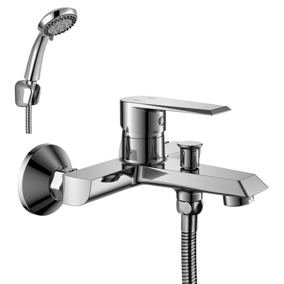 Смеситель Rossinka RS28-31 для ванны, хром