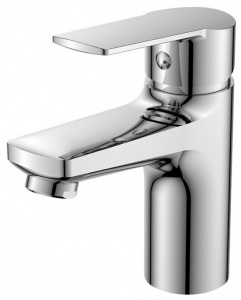 Смеситель DECOROOM DR22011 одноручный  для умывальника монолитный, хром