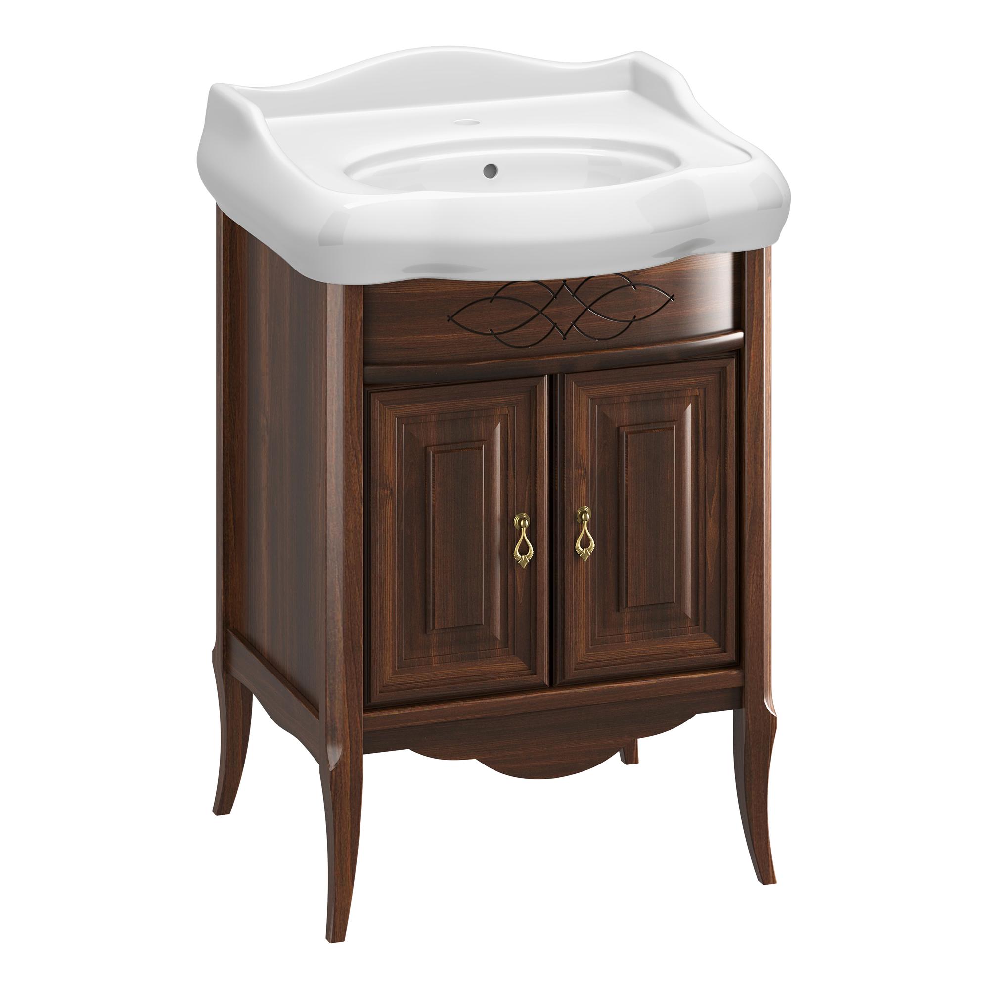 Тумба OPADIRIS Лоренцо 60, светлый орех (под раковину CeraStyle Виктория 60)