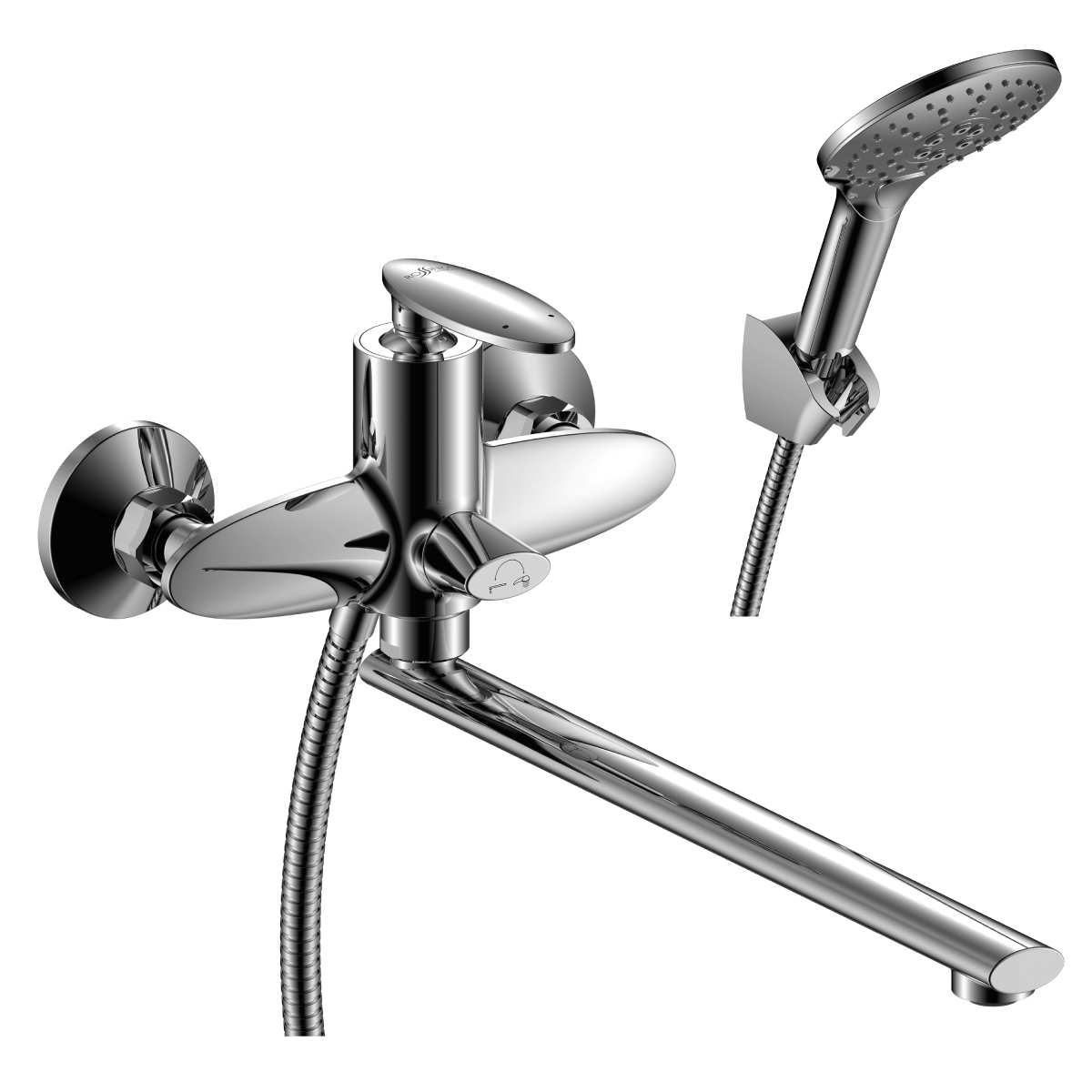 Смеситель Rossinka RS30-32 для ванны универсальный, хром