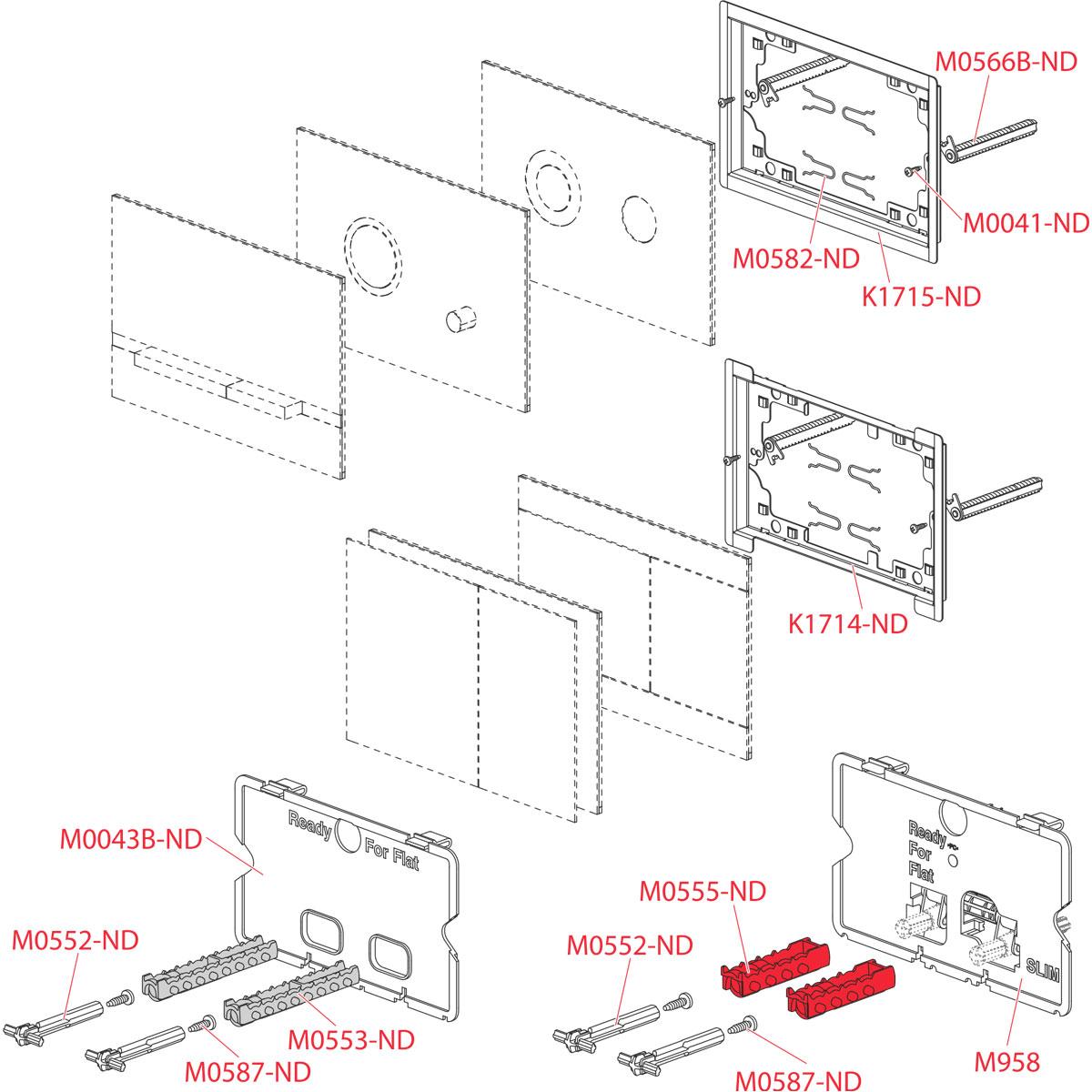 Кнопка управления AlcaPlast FUN для скрытых систем инсталляции, alunox-мат