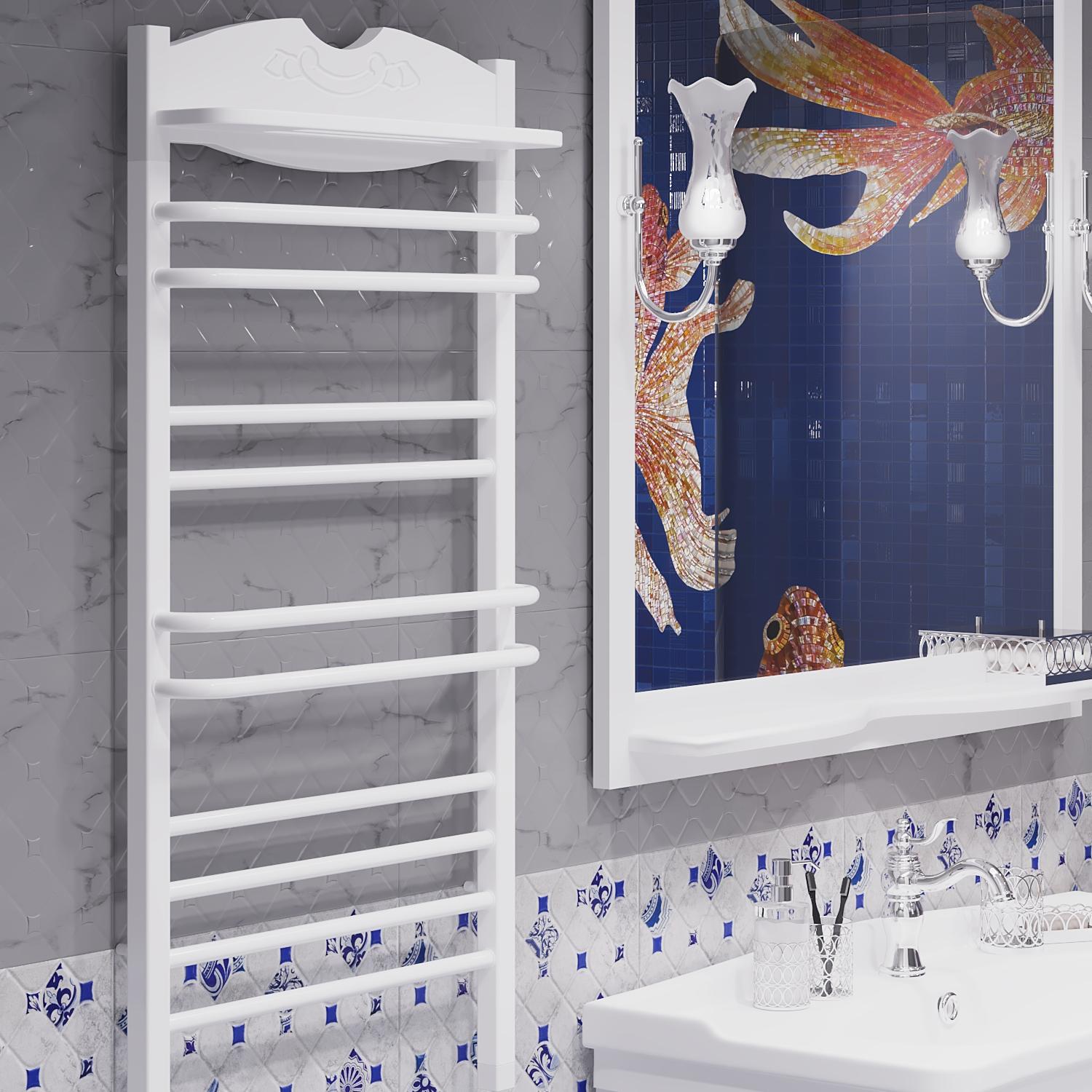 Полотенцесушитель электрический OPADIRIS Валери OS83351WM белый матовый/белый    