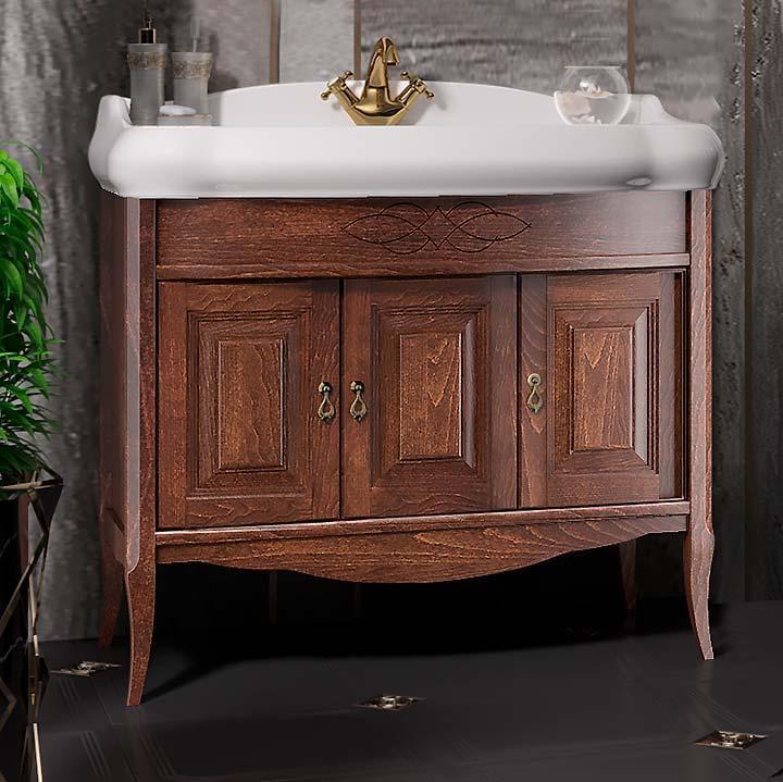 Тумба OPADIRIS Лоренцо 100, светлый орех (под раковину CeraStyle Виктория 100)