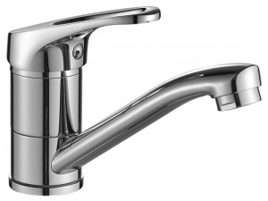 Смеситель DECOROOM DR21012 одноручный  для умывальника с поворотным изливом, хром