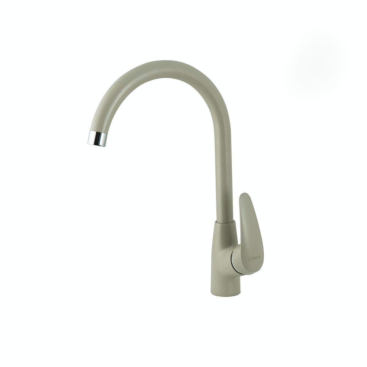 Смеситель Lemark LINARA LM0405PGR для кухни с высоким поворотным изливом, грей