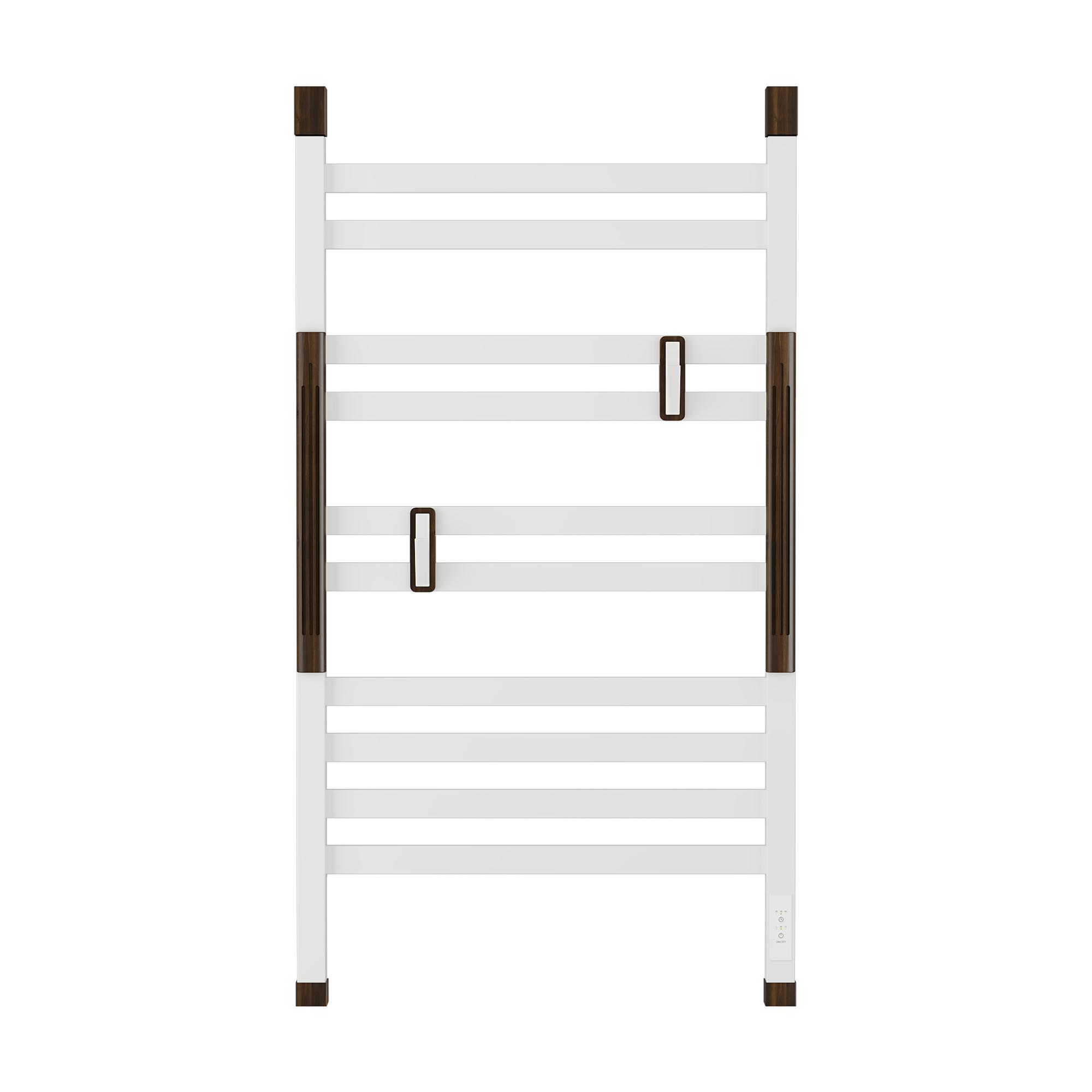 Полотенцесушитель электрический OPADIRIS Риспекто OS39359WA 2 крючка, белый матовый/антикварный орех