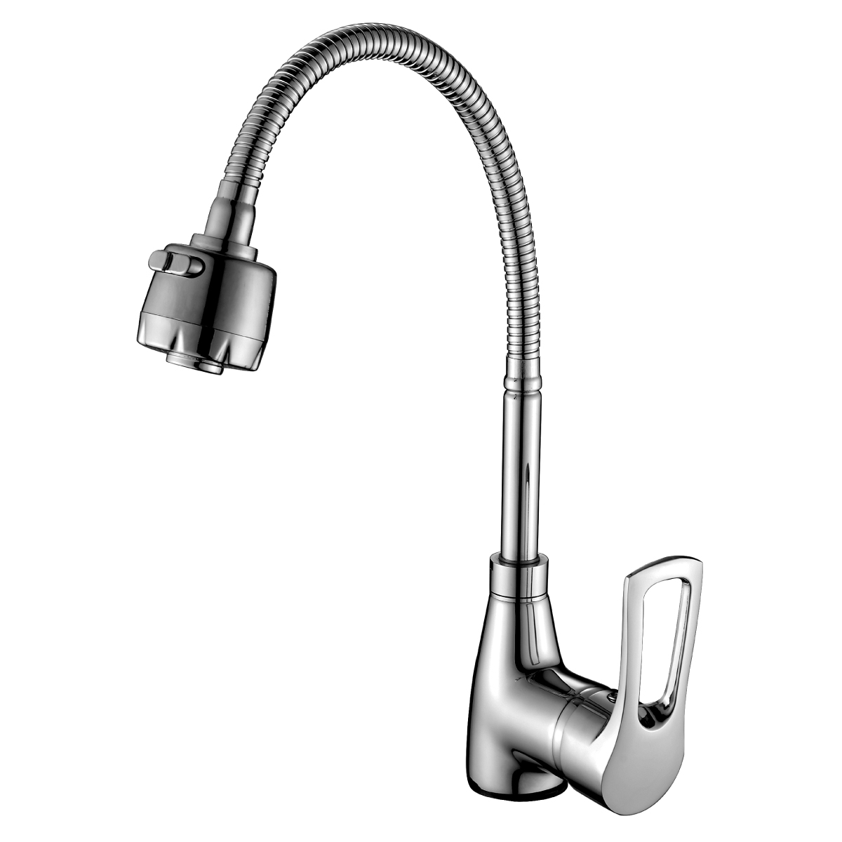 Смеситель Rossinka T40-26 для кухни с гибким изливом, хром