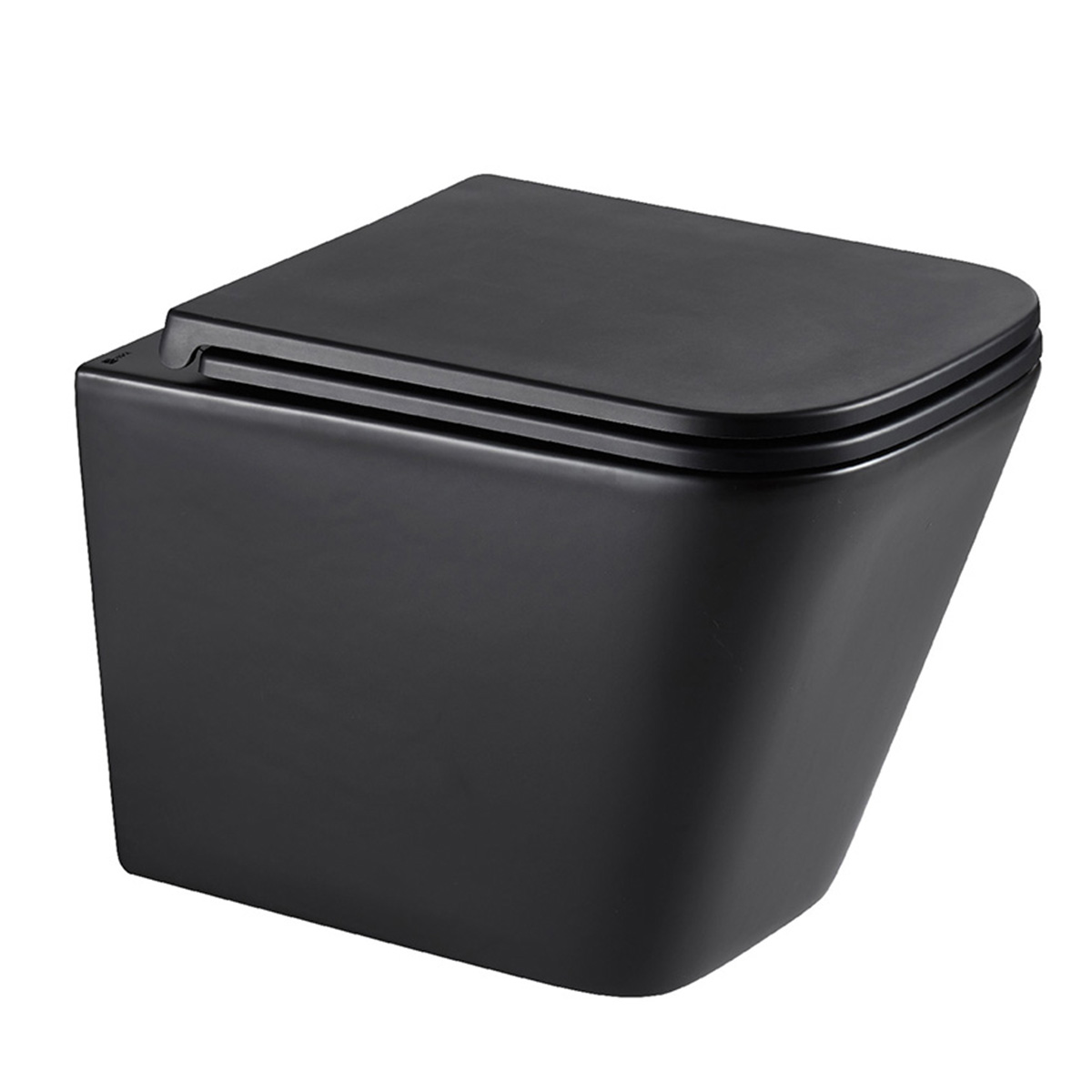 Унитаз Lemark FLOREX подвесной, безободковый, сиден.микролифт,смыв вихревой Торнадо 3.0, чёрный мат.