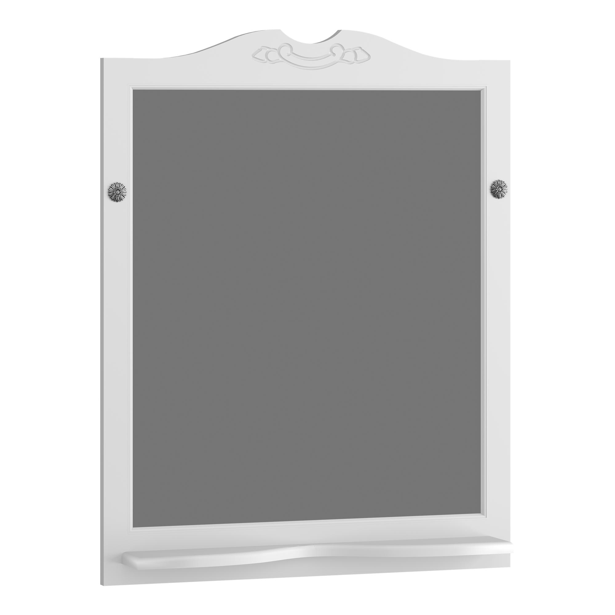 Зеркало OPADIRIS Брунелла 80, белый матовый, с выключателем