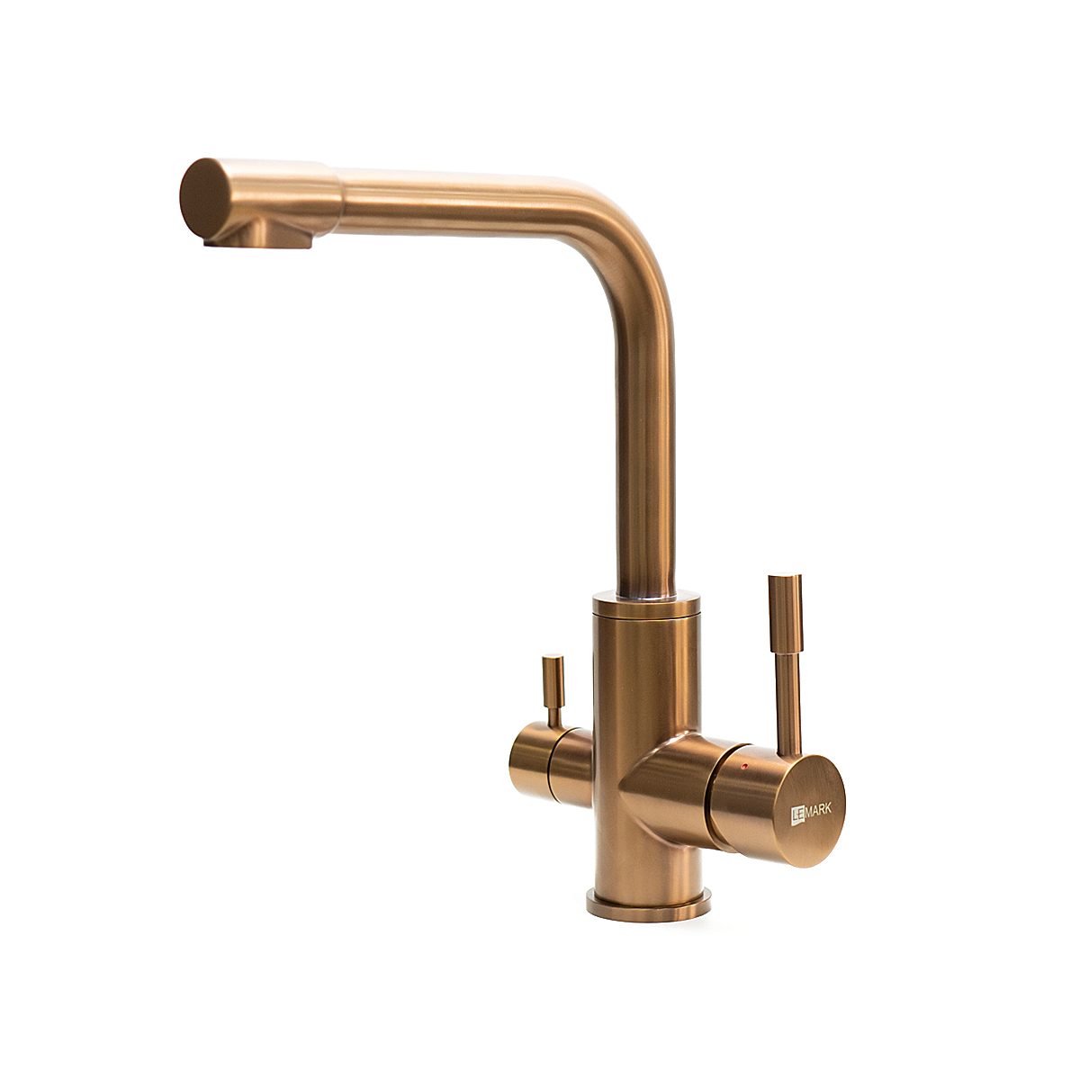 Смеситель Lemark Expert LM5061RGN для кухни с подключением к фильтру с питьевой водой, розовое золот