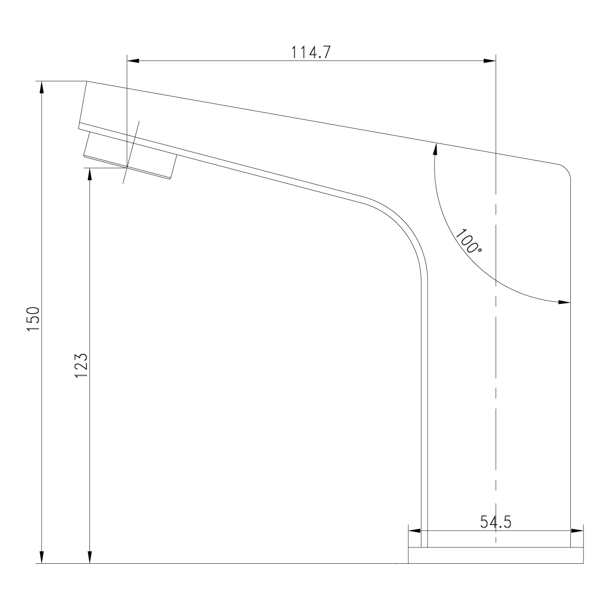 Смеситель Lemark Project LM4650CE для раковины бесконтактный (сенсорный), хром