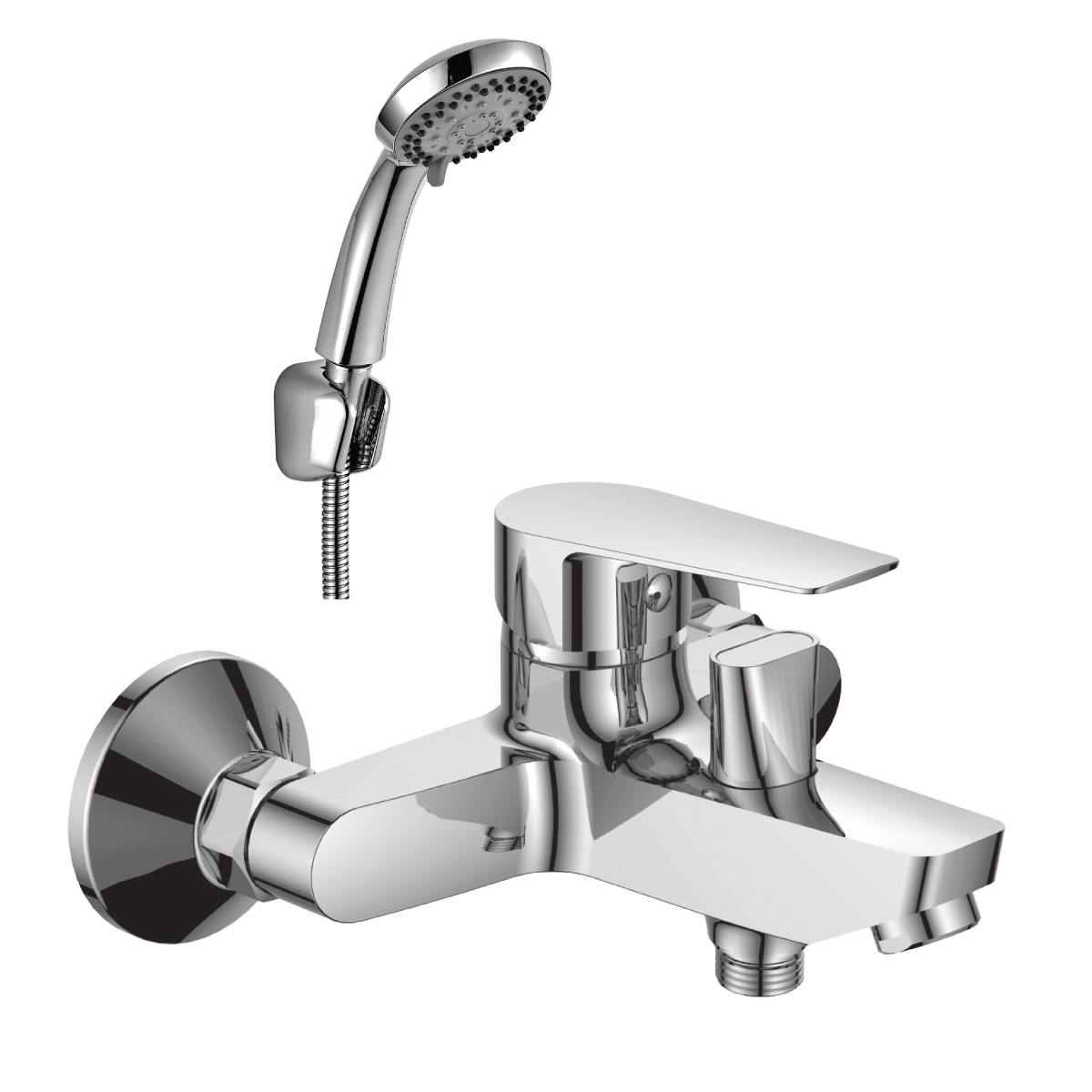 Смеситель Rossinka S35-31 для ванны, хром