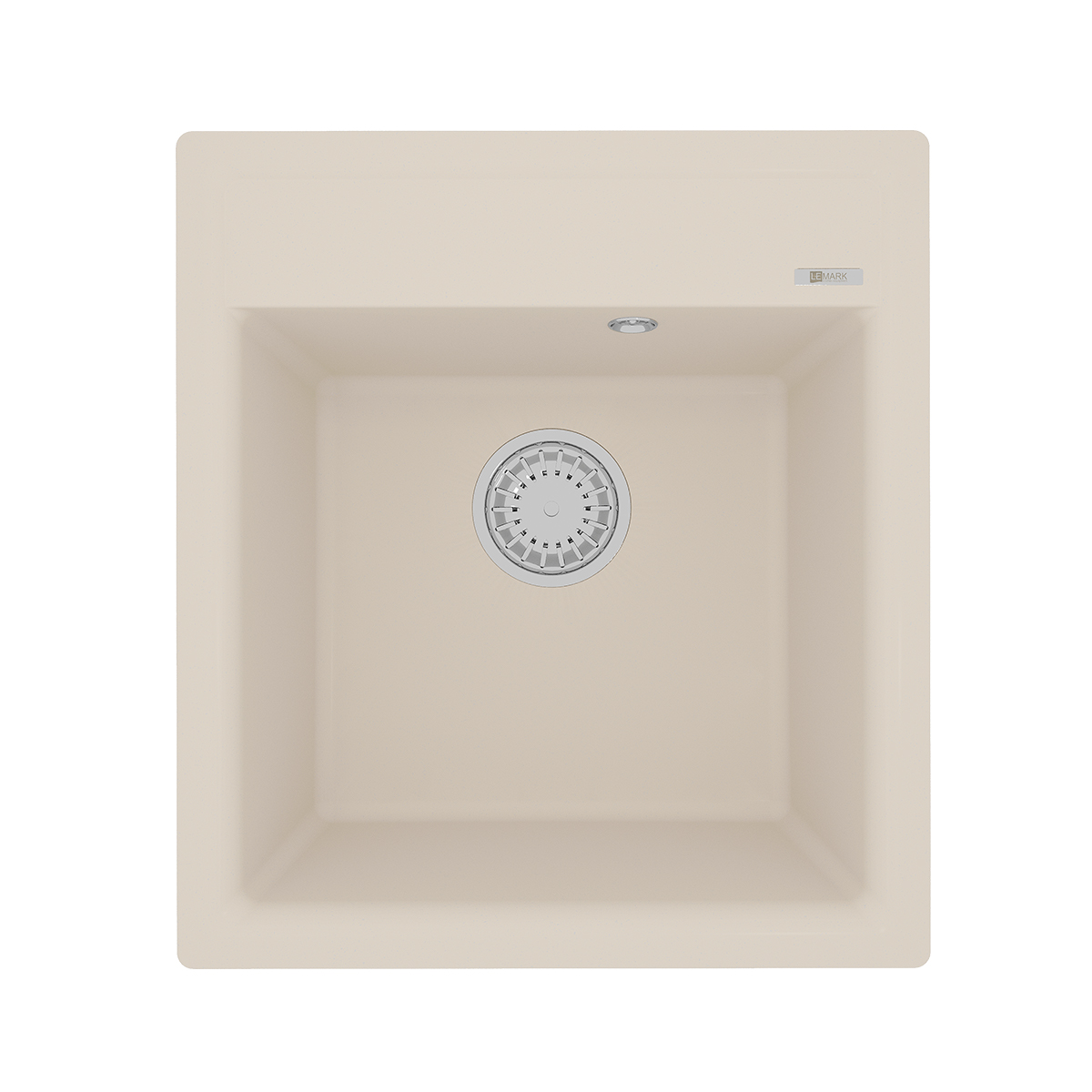 Мойка кухонная Lemark HANKA 450 врезная прямоугольная из кварцгранита, шампань 