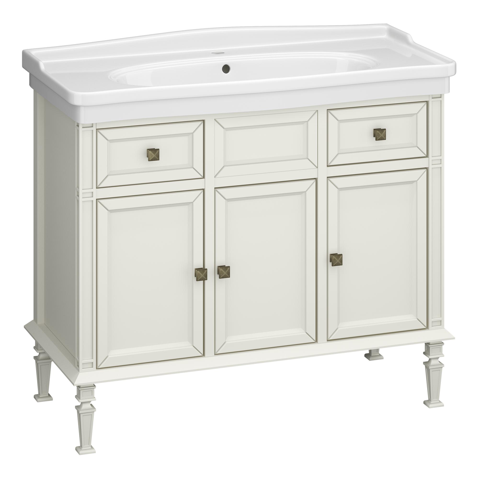 Тумба OPADIRIS Кантара 105, слоновая кость (под раковину Kirovit Модерн 105)