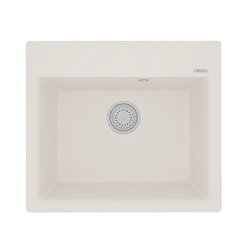 Мойка кухонная Lemark HANKA 570 врезная прямоугольная из кварцгранита, жасмин 