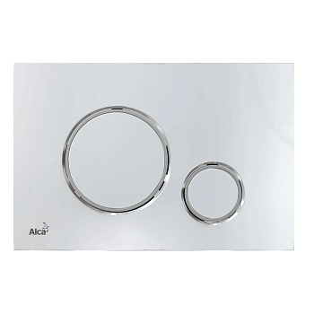 Кнопка управления AlcaPlast M771 для скрытых систем инсталляции, хром-глянец/xром-мат