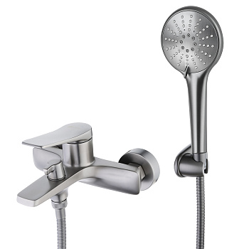 Смеситель Lemark Bronx LM3714GM для ванны, графит