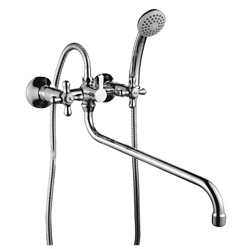 Смеситель Rossinka H02-84r для ванны универсальный, хром