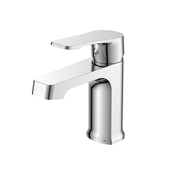 Смеситель DECOROOM DR23011 одноручный  для умывальника монолитный, хром