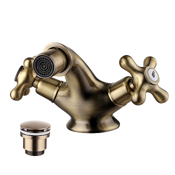 Смеситель Lemark Vintage LM2808B для биде, бронза