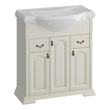 Тумба OPADIRIS Риспекто 80, слоновая кость (под раковину Kirovit Классик 80)