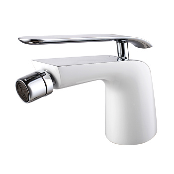 Смеситель Lemark Melange LM4908CW для биде, хром/белый