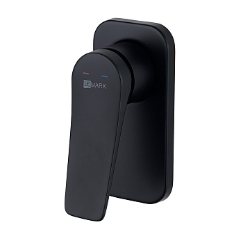 Смеситель Lemark Bronx LM3723BL для душа, встраиваемый, черный