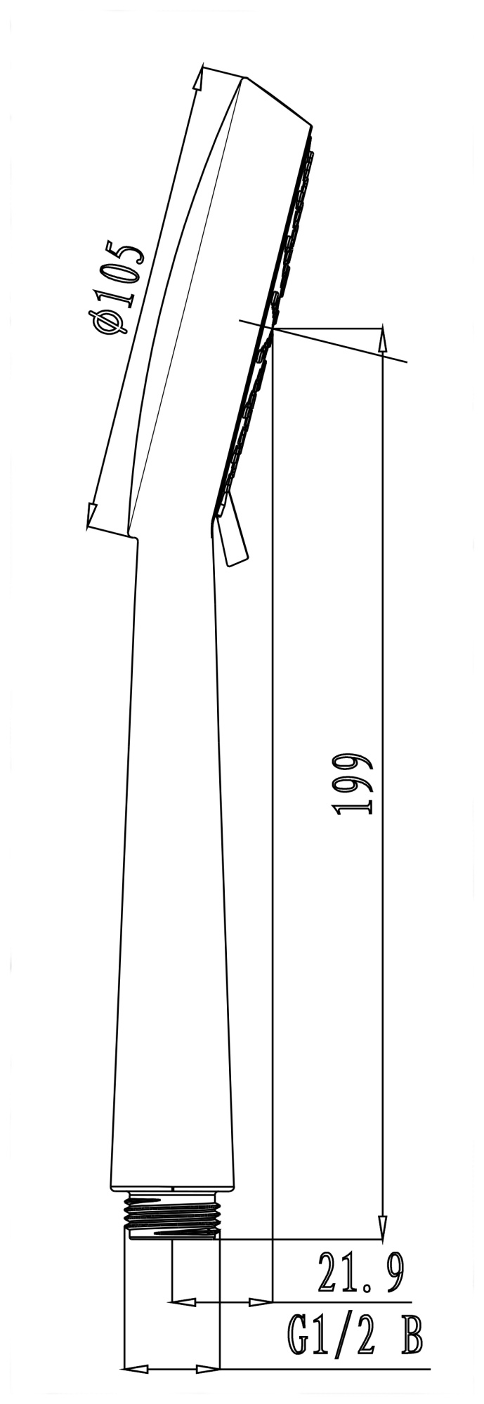 Душевая лейка Lemark LM0913C круглая 3-функциональная 103х253мм, блистер, хром