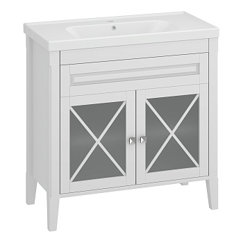 Тумба OPADIRIS Палермо 90, белый матовый (под раковину CeraStyle FRAME 90)