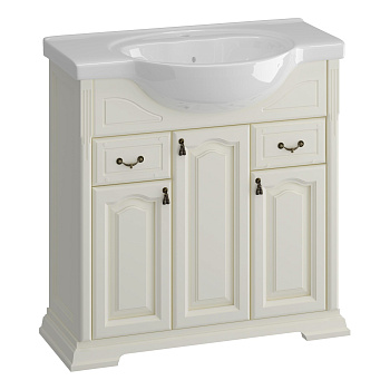 Тумба OPADIRIS Риспекто 85, слоновая кость (под раковину Santek Сенеж 87)