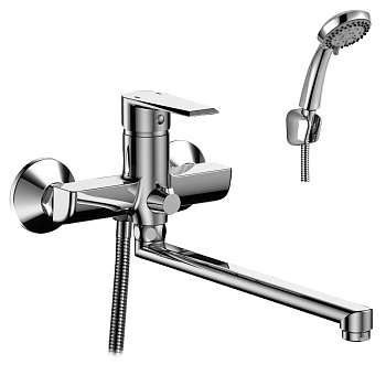 Смеситель Rossinka RS28-33 для ванны универсальный, хром