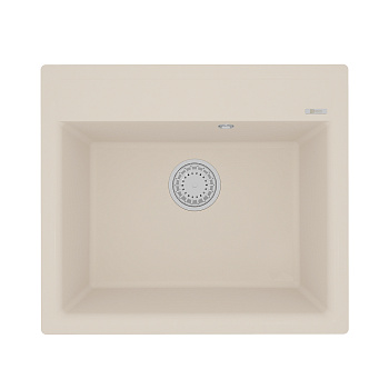 Мойка кухонная Lemark HANKA 570 врезная прямоугольная из кварцгранита, шампань 