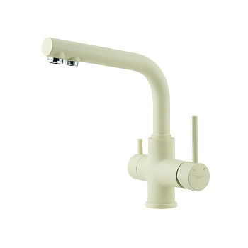 Смеситель Lemark COMFORT LM3061PSH для кухни с подключением к фильтру питьевой воды, шампань