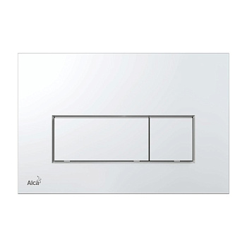 Кнопка управления AlcaPlast M571 для скрытых систем инсталляции, xром-глянец