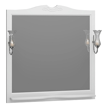 Зеркало OPADIRIS Валери 105, белый матовый, с выключателем