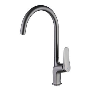 Смеситель Lemark Бронкс LM3705GM для кухни, графит