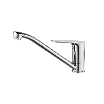 Смеситель Rossinka RS27-21 для кухни с поворотным изливом, хром