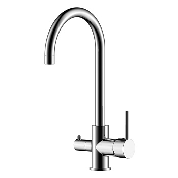 Смеситель Rossinka Z35-28 для кухни с подключением к фильтру с питьевой водой, хром