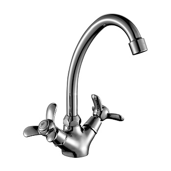 Смеситель Rossinka Q02-71 для кухни, хром