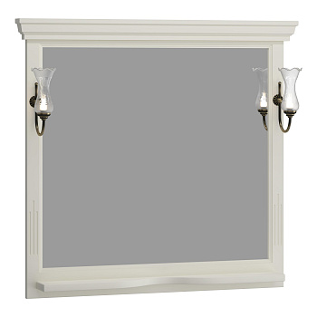 Зеркало OPADIRIS Риспекто 100, слоновая кость, с выключателем