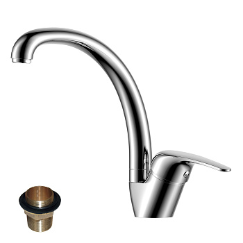 Смеситель Rossinka Y40-23U для кухни, хром