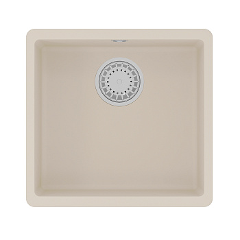 Мойка кухонная Lemark SINARA 440-U подстольного монтажа из кварцгранита, шампань 