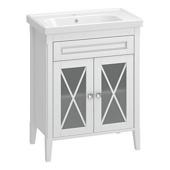 Тумба OPADIRIS Палермо 70, белый матовый (под раковину CeraStyle FRAME 70)