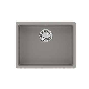 Мойка кухонная Lemark SINARA 540-U подстольного монтажа из кварцгранита, грей