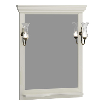 Зеркало OPADIRIS Риспекто 80, слоновая кость, с выключателем